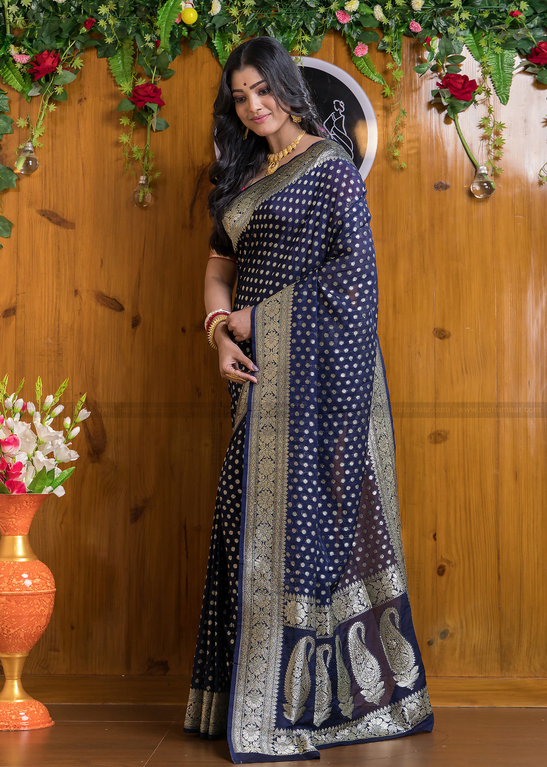 Banarsi semi katan silk Saree