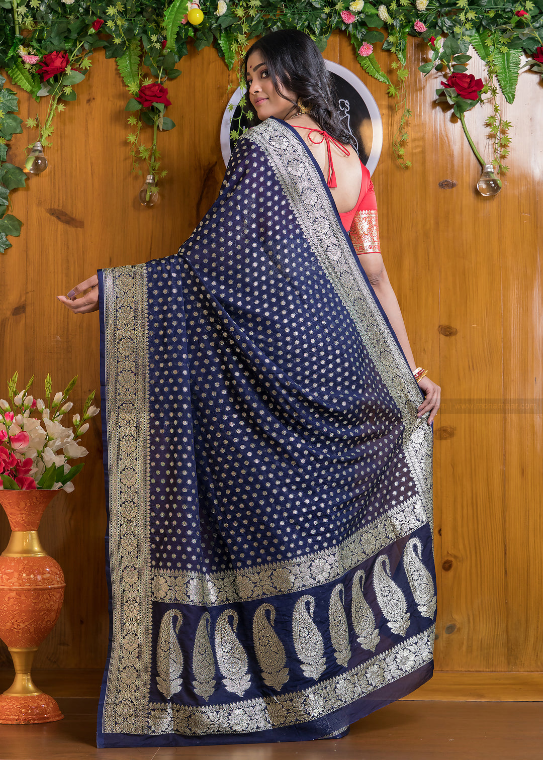 Banarsi semi katan silk Saree