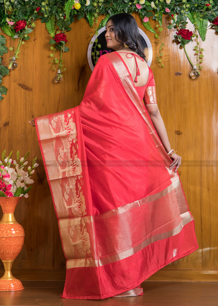 Nadi Ghat Banarasi Fancy silk Saree