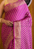 Pure Purple Banarasi Saree