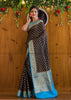 Midnight Magic Banarasi  Saree