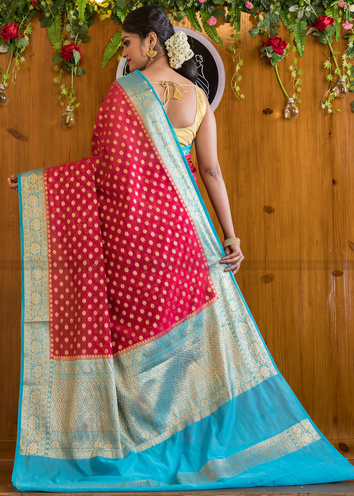 Designer  Gulnar Semi Georgette Banarasi  Saree