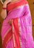 Harmonious Pink Banarasi Saree