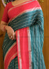 Elegant Emerald Banarasi Saree