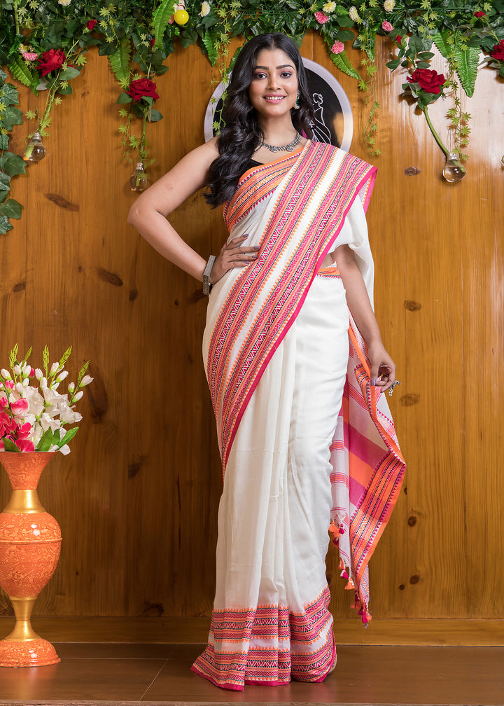 Shirui Lily Bengal Manipuri Fusional Saree