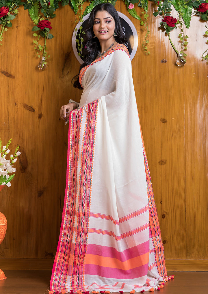 Shirui Lily Bengal Manipuri Fusional Saree