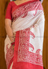 Never Ending Vogue Of Red And White Saree