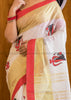 Extra-Ordinary Pure Handwoven Linen Saree