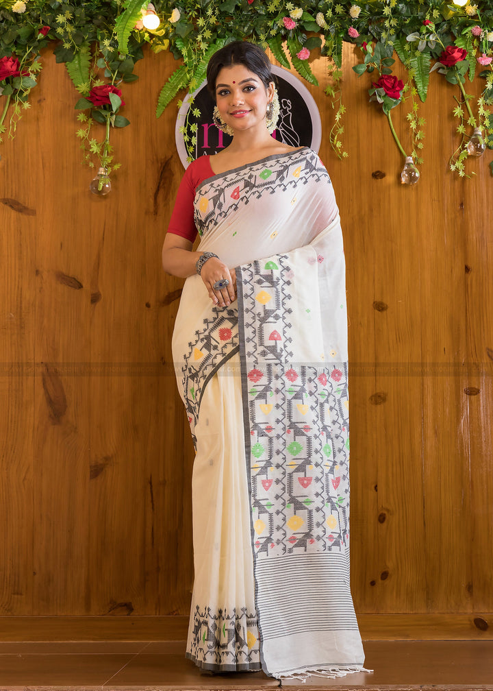 Aromatic Bengal Jamdani Saree