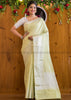 Butidar - The Silver Buti Banarasi Cotton Silk Saree