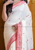 Worthy Cotton Jamdani (White Light) ) Saree