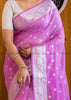 Charming Lilac Banarasi Saree