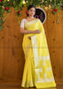 Sunshine Yellow Banarasi Saree