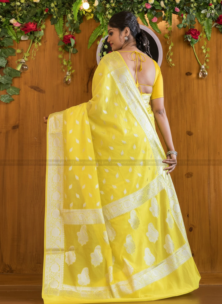 The Luxe -Semi Georgette Banarsi Saree