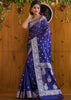 Serene Blue Banarasi Saree