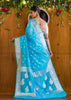 Imaginative Sky Blue Banarasi Saree