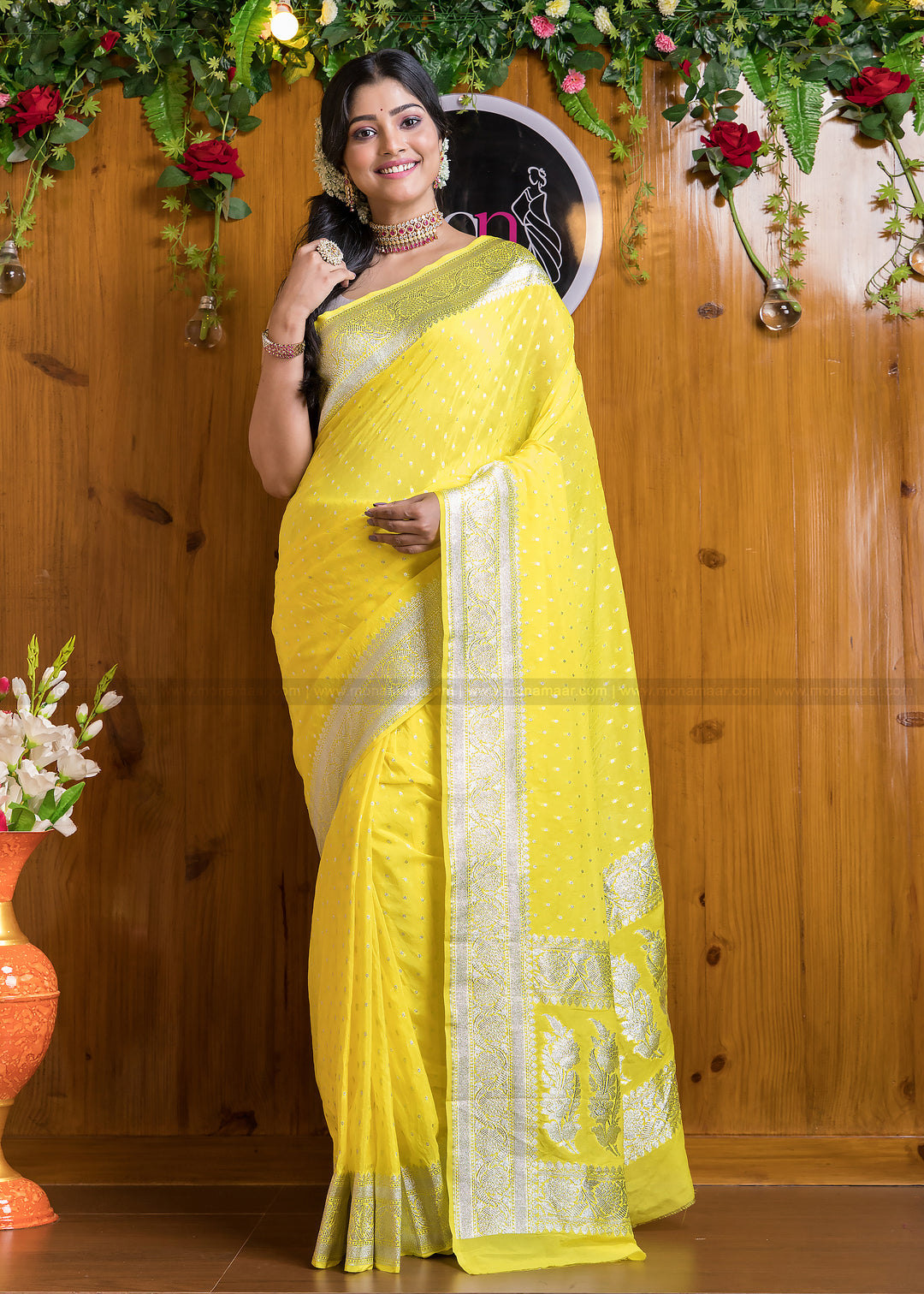 Banarsi semi katan silk Saree