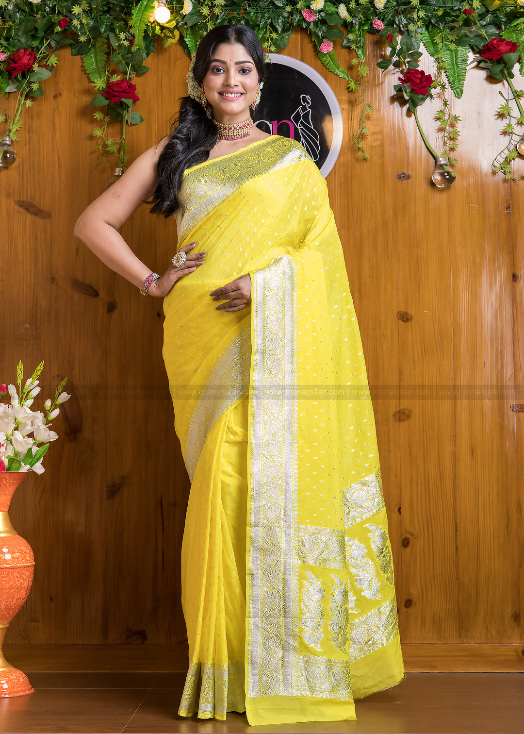 Banarsi semi katan silk Saree