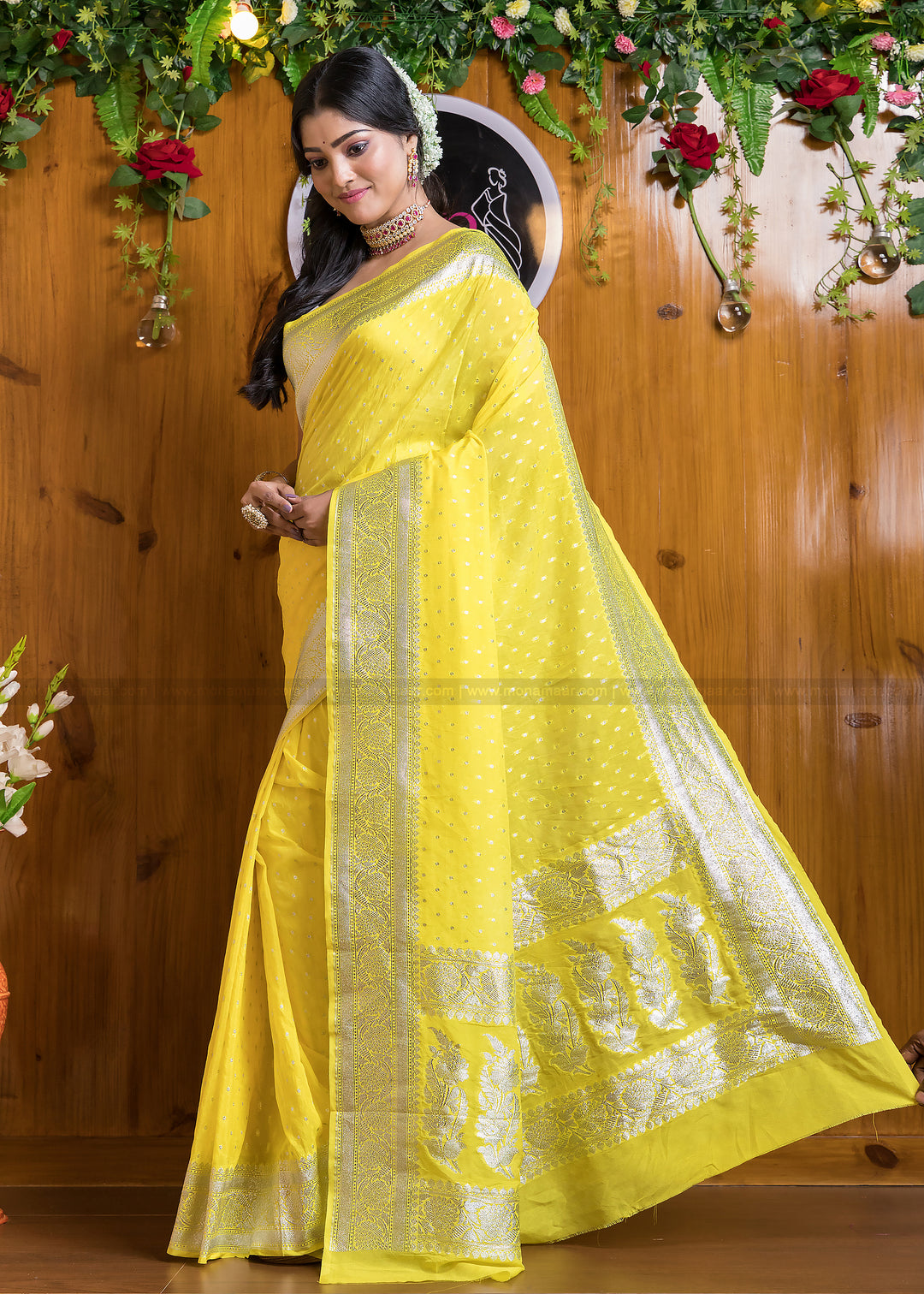 Banarsi semi katan silk Saree