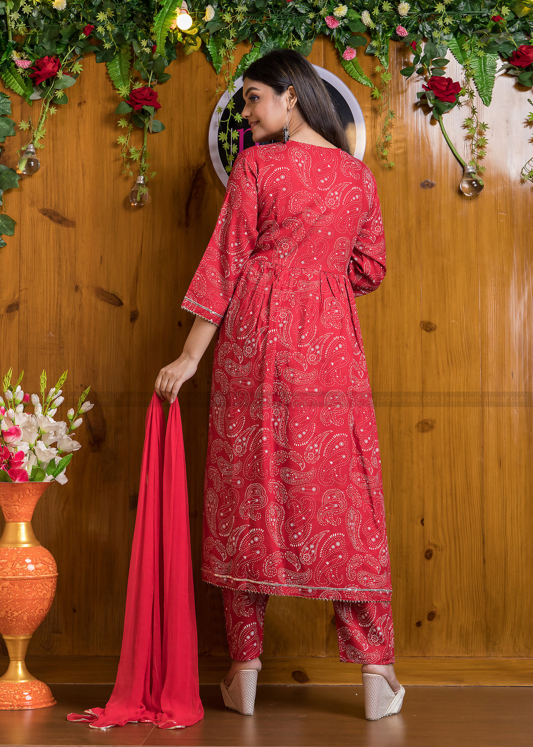 Meet By Grace-Jaipuri Anarkali Kurti Set