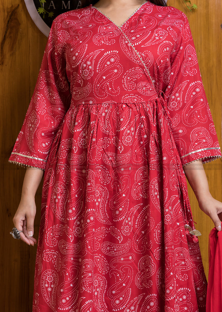 Meet By Grace-Jaipuri Anarkali Kurti Set