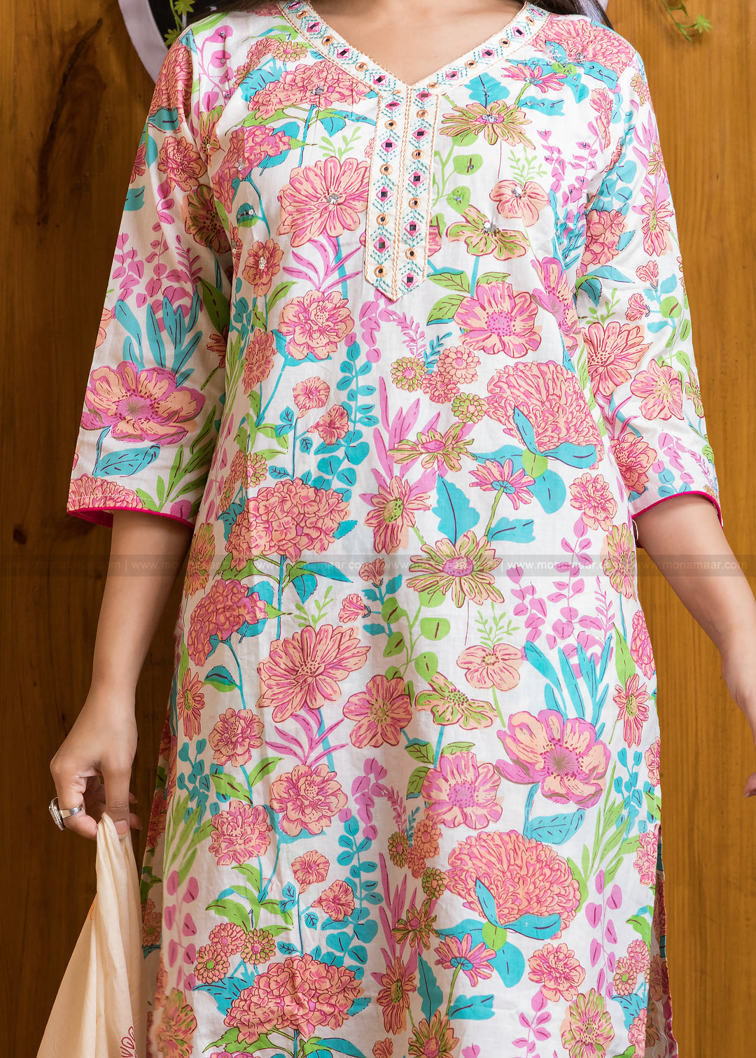 Floral Vibe-Cotton Suit Set