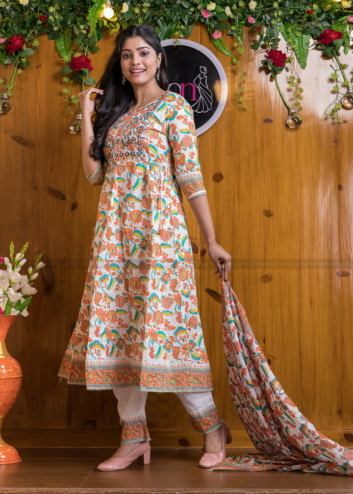 Occasional Bliss Jaipuri Kurti Set