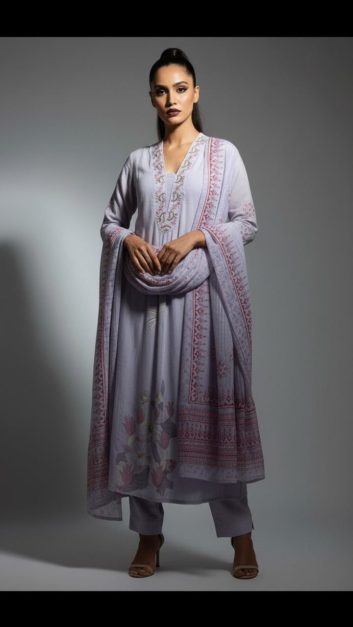Summer Vibrant Cotton Kurti Set