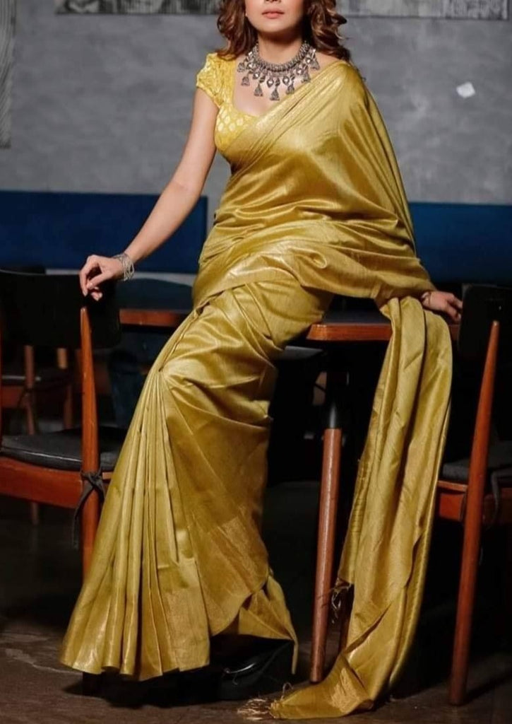 Out of this world - A premium munga tussar silk saree