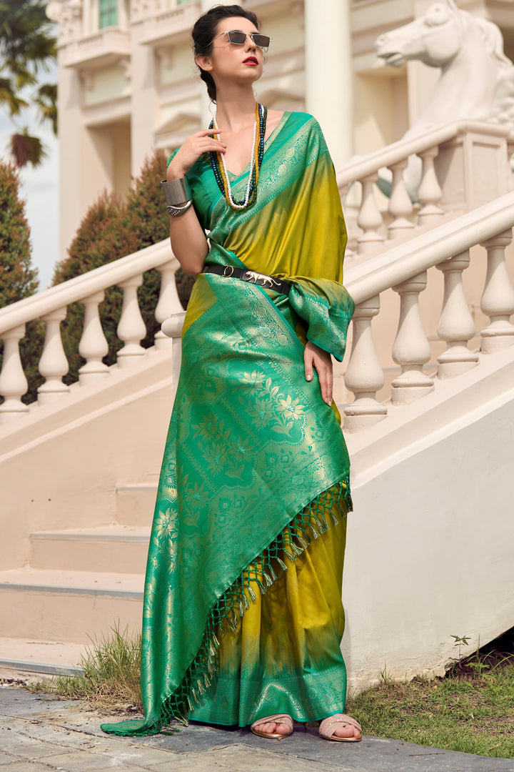 Wrapping In Love Kanjivaram Silk Saree