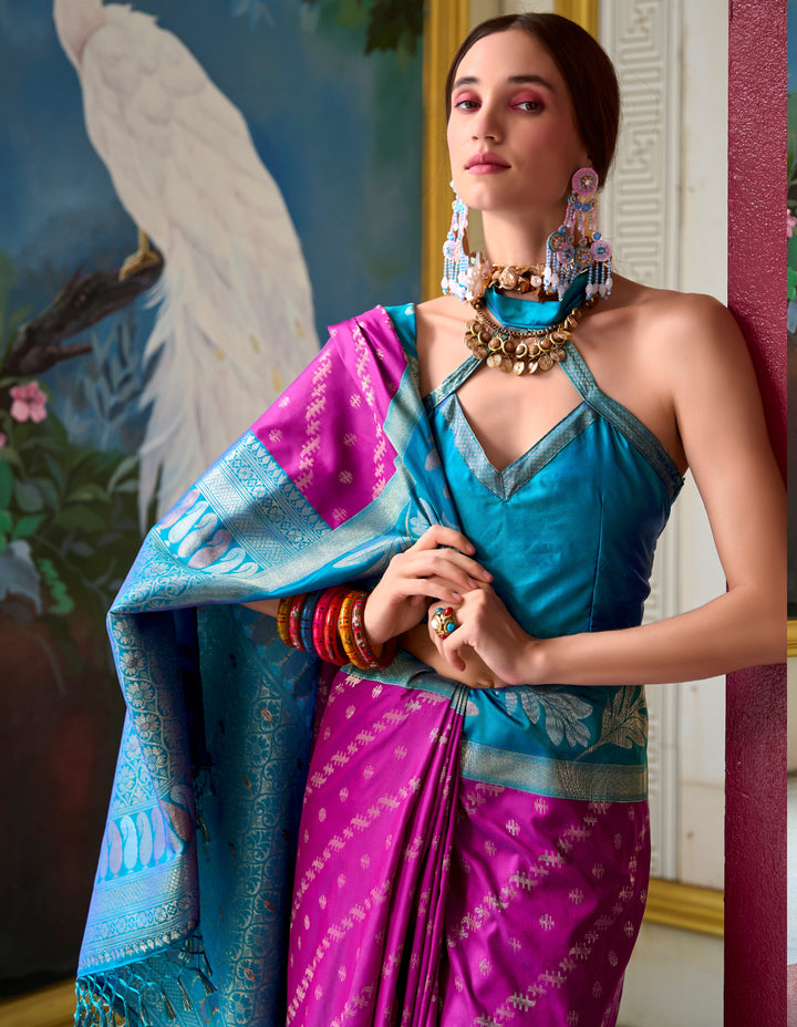 Only She Banarasi Soft Silk Saree