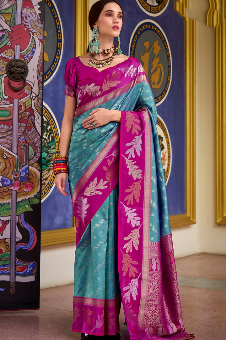 Only She Banarasi Soft Silk Saree