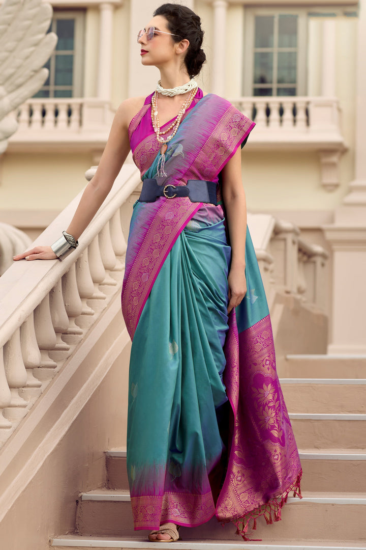 Wrapping In Love Kanjivaram Silk Saree