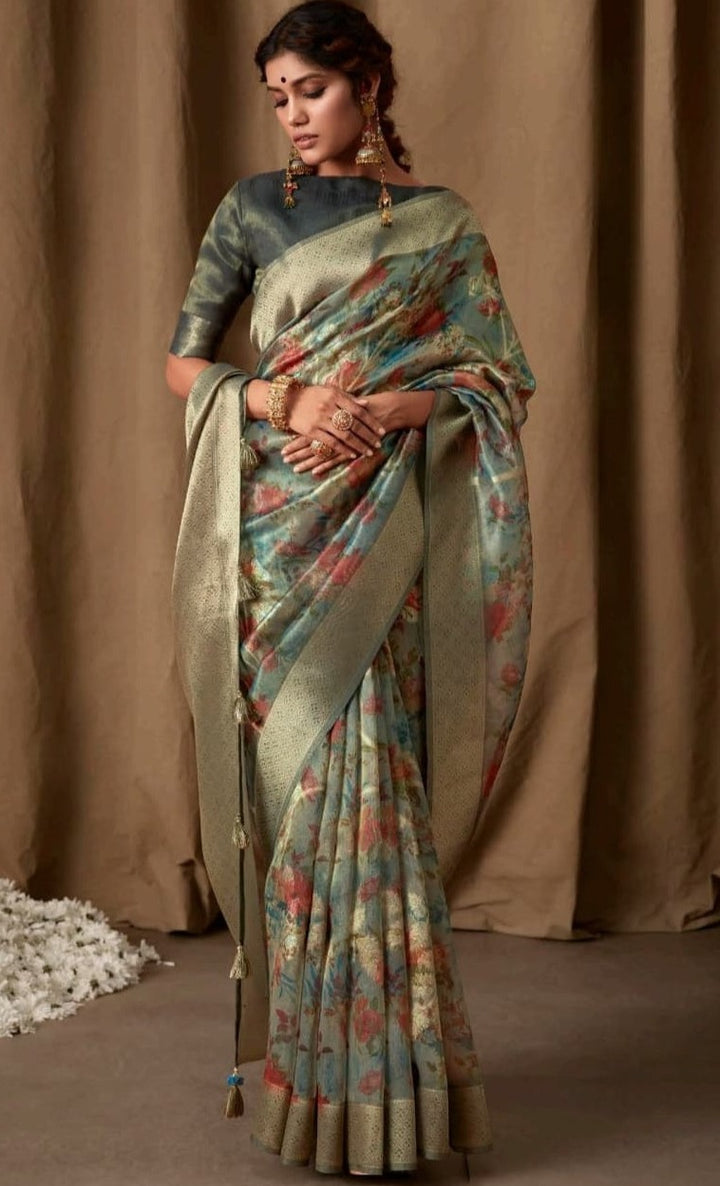 Navya - Purely Praising (Designer Linen Saree)