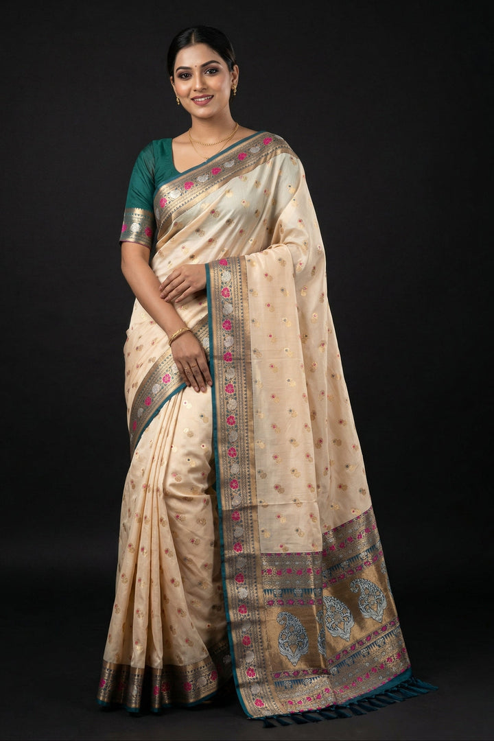 Zarika Semi Tussar Silk Saree