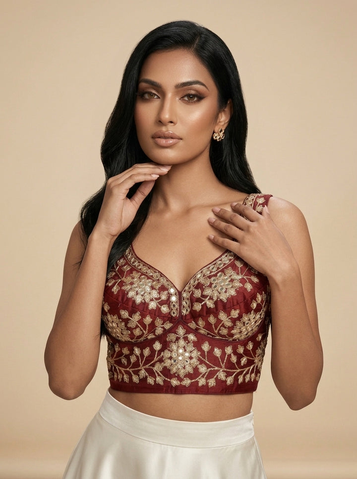 Stardust Royale Rangoli Silk Designer Blouse