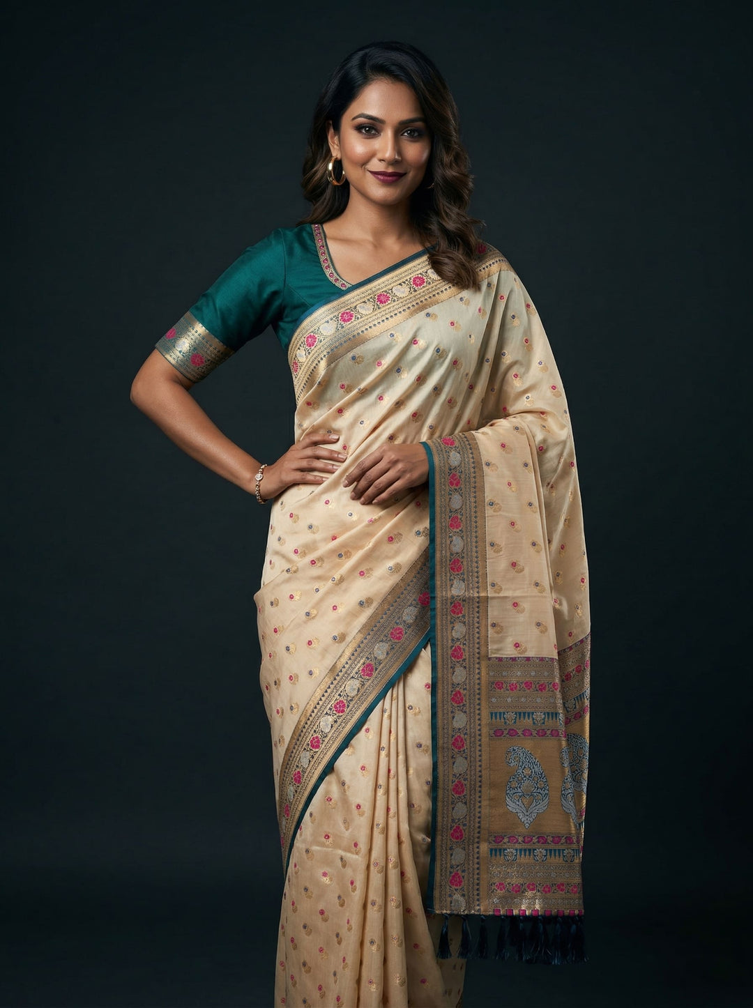 Zarika Semi Tussar Silk Saree