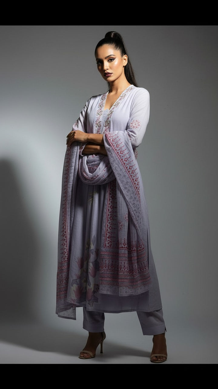 Summer Vibrant Cotton Kurti Set