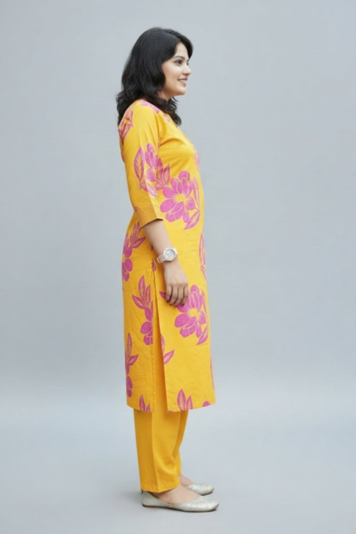 Neutral Command - Cotton Kurti Set