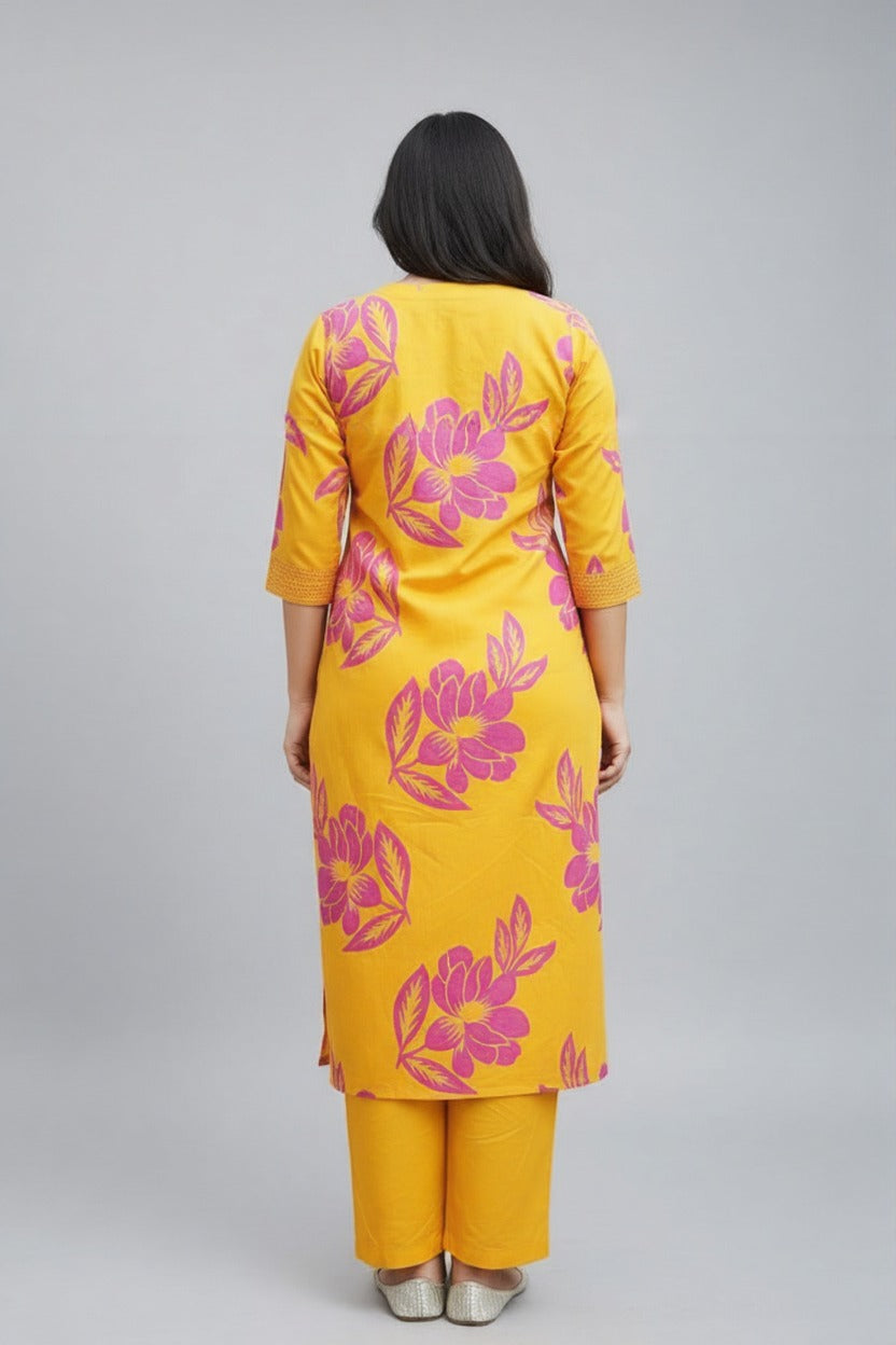 Neutral Command - Cotton Kurti Set