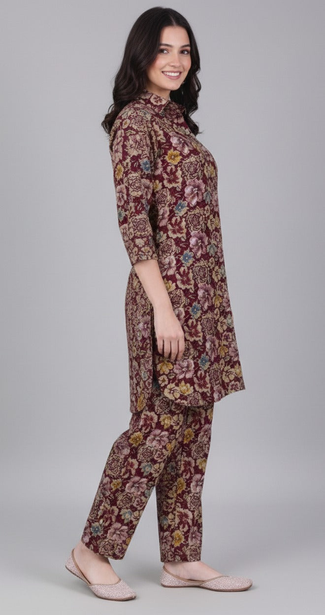Radiate Royalty Rayon Coord Set