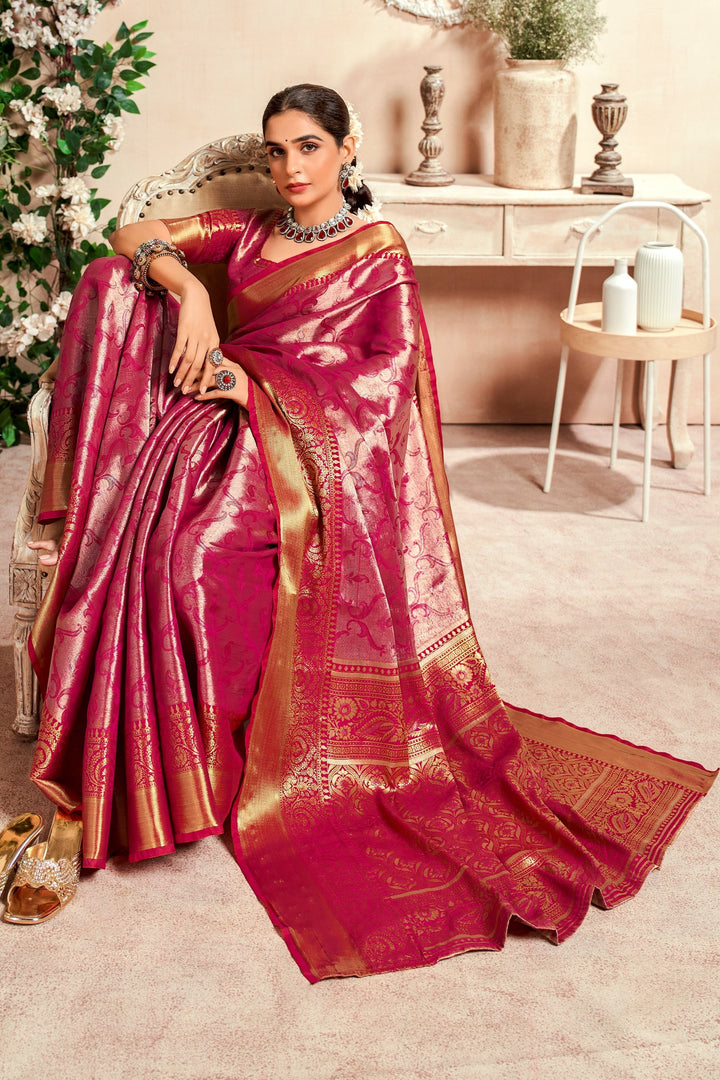 Water Spell Glory Kanjivaram Silk Saree