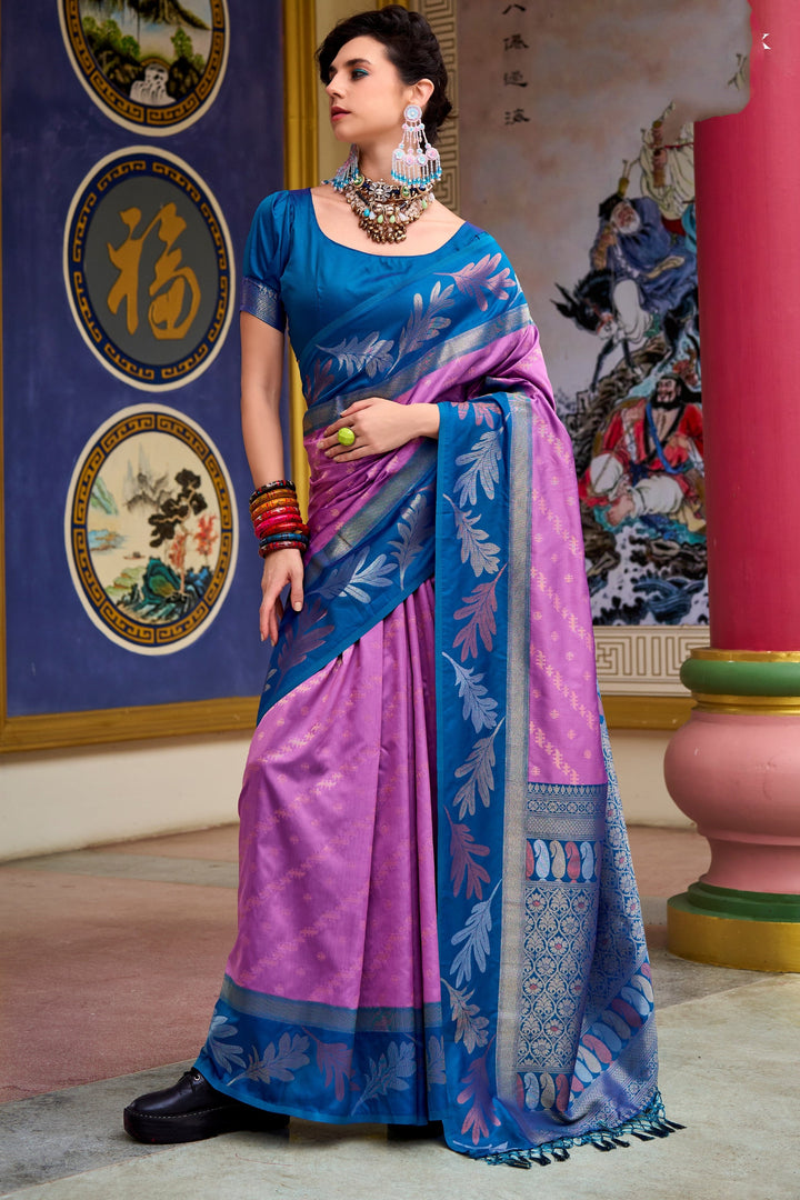 Only She Banarasi Soft Silk Saree