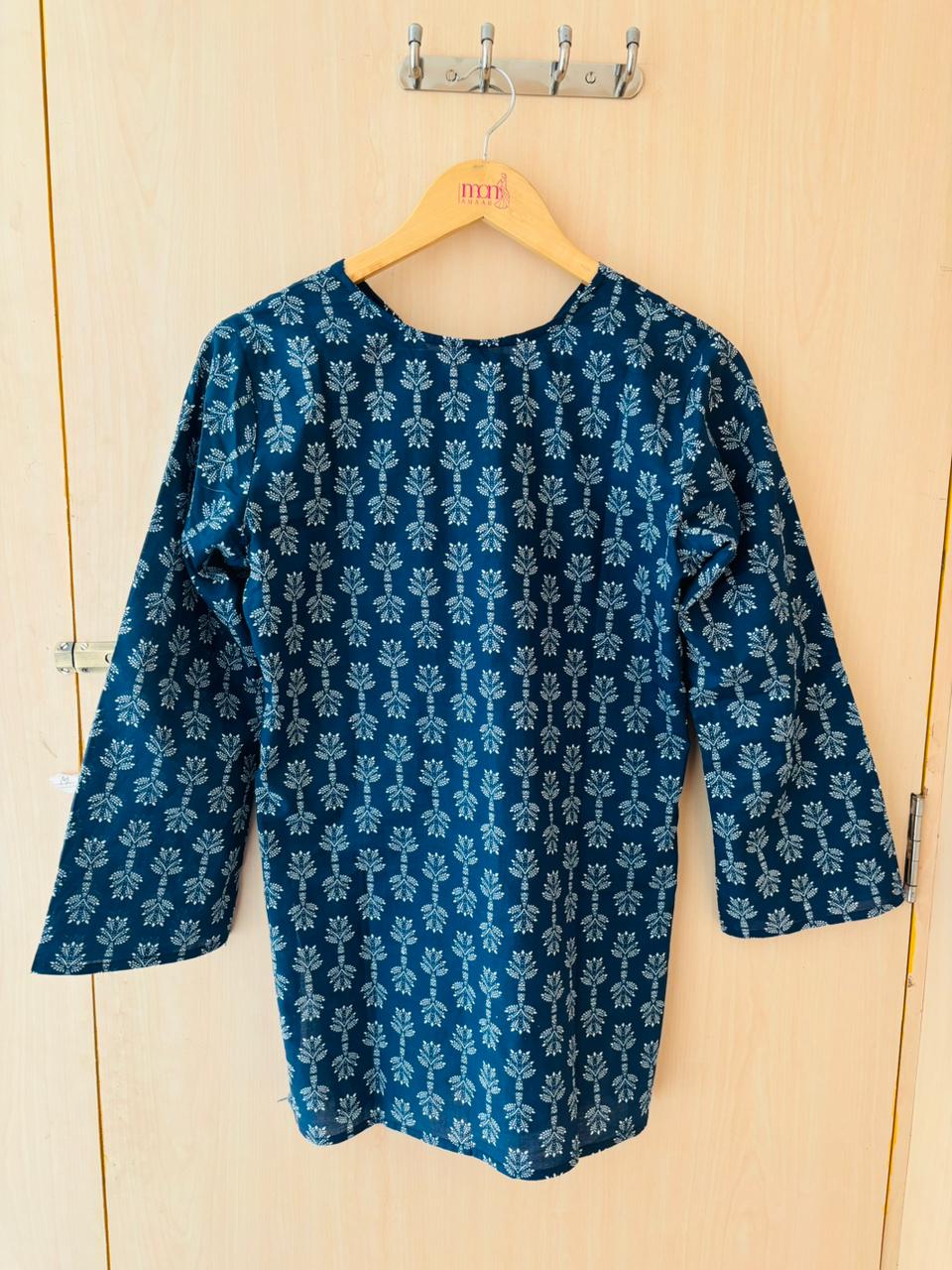 Blue Star-Pure Cotton Kurti