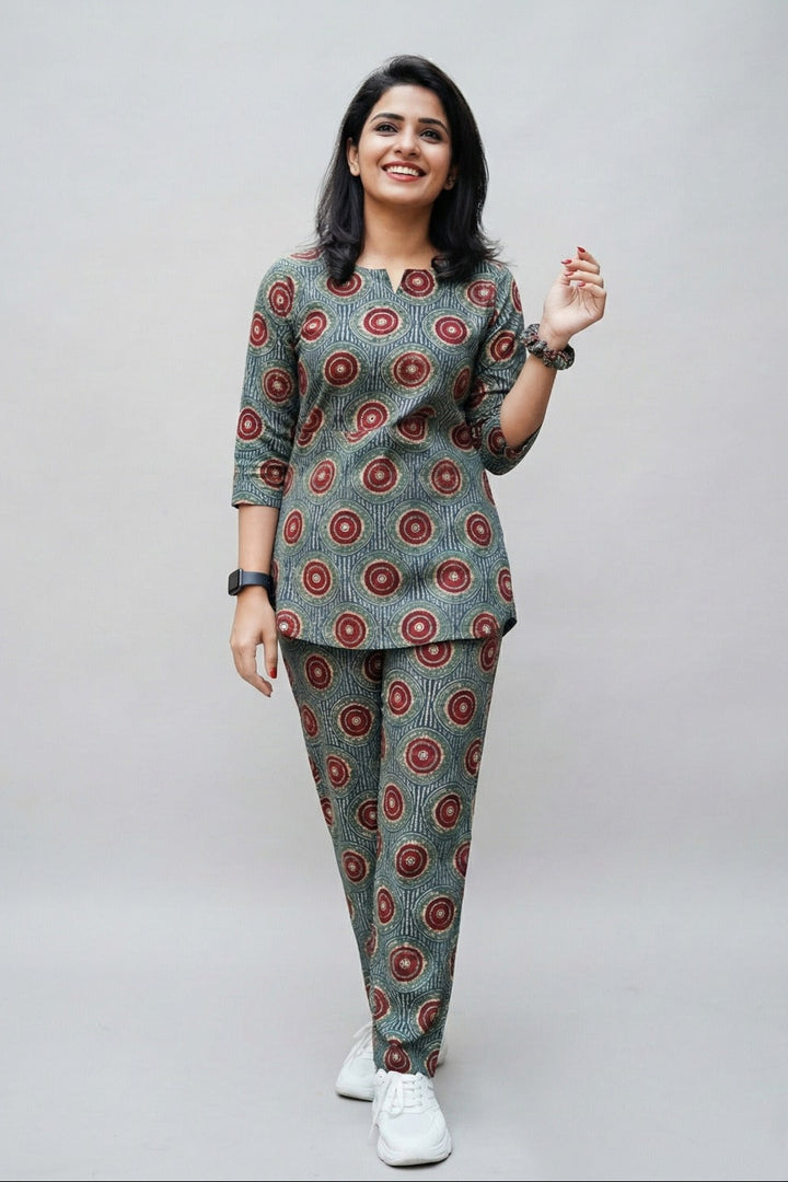 Trendy Ajrakh Co-Ord Set Collection