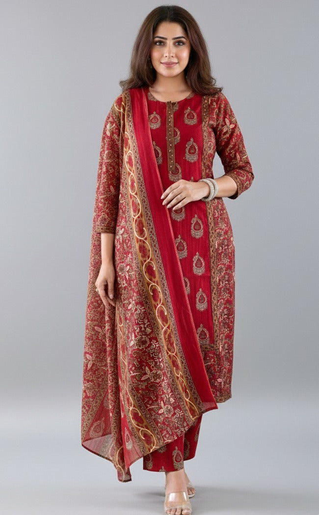 A December to Remember Cotton Suit Set