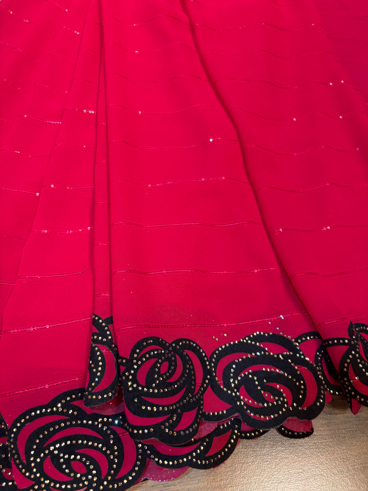 Georgette Carnival  Saree