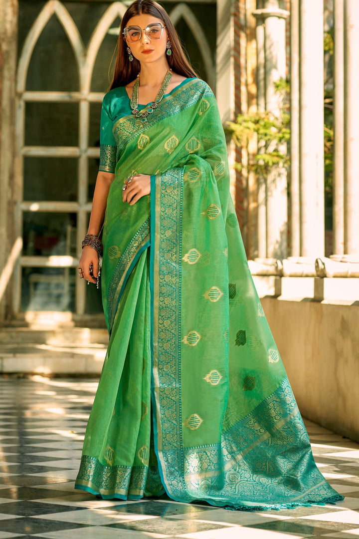 Heart Of Universe Tissue Silk Saree