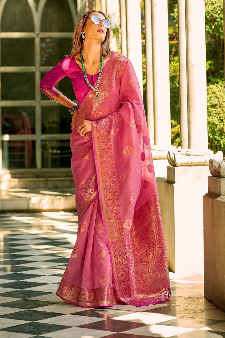 Heart Of Universe Tissue Silk Saree