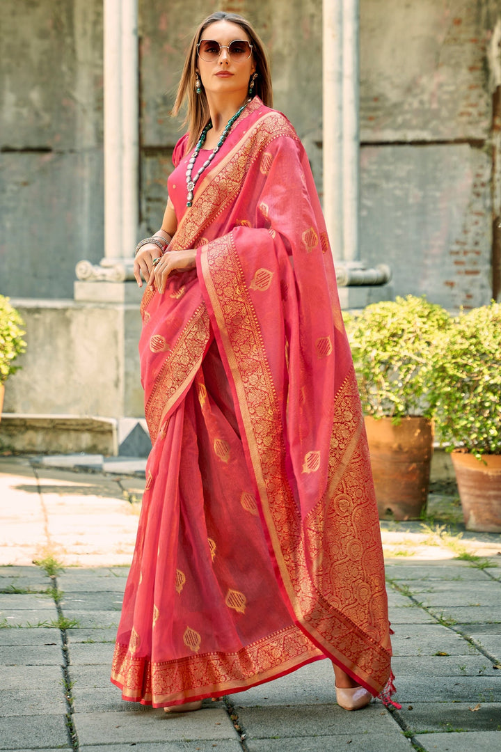 Heart Of Universe Tissue Silk Saree